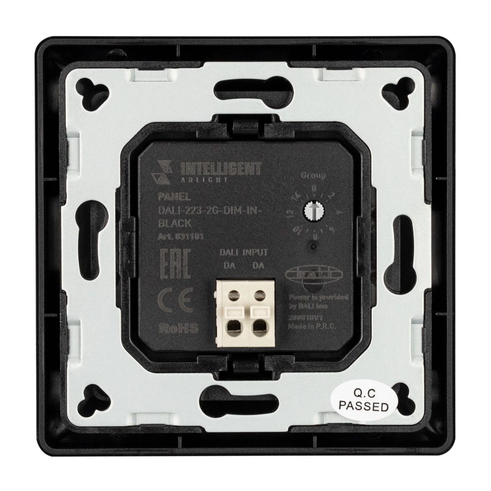 INTELLIGENT ARLIGHT Панель DALI-223-2G-DIM-IN-BLACK (BUS) (IARL, -) 031101