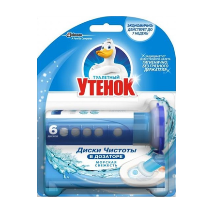 Диски чистоты Туалетный утенок Морская свежесть 72 мл