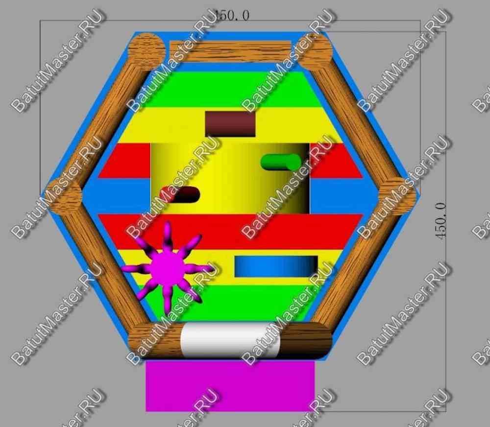 Коммерческий надувной батут "Весёлый пират"