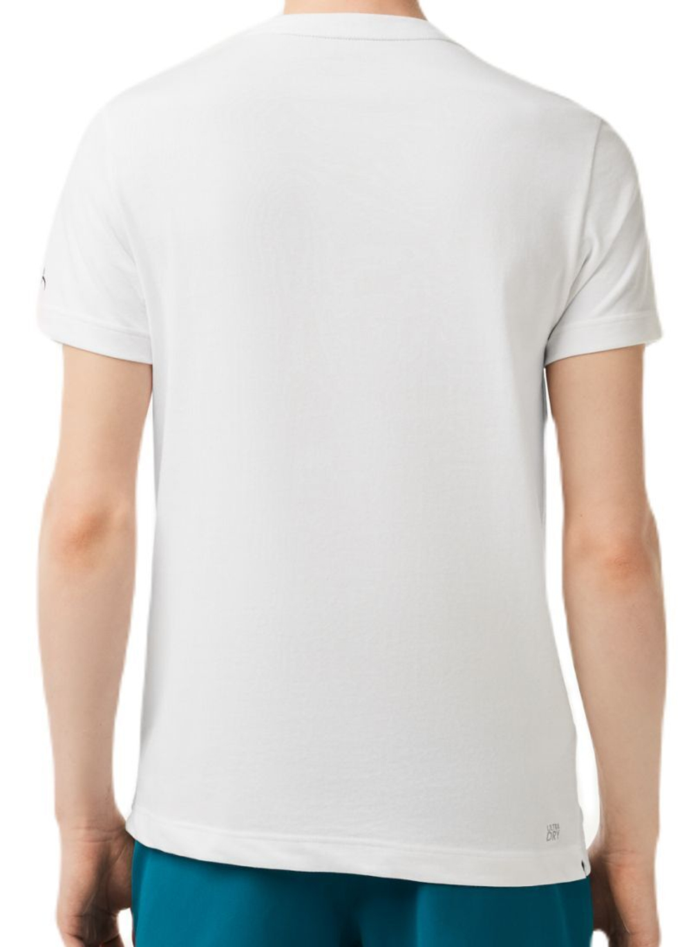 Футболка мужская теннисная Lacoste Men’s Lacoste Tennis x Novak Djokovic Regular Fit T-shirt and Cap Pack - white