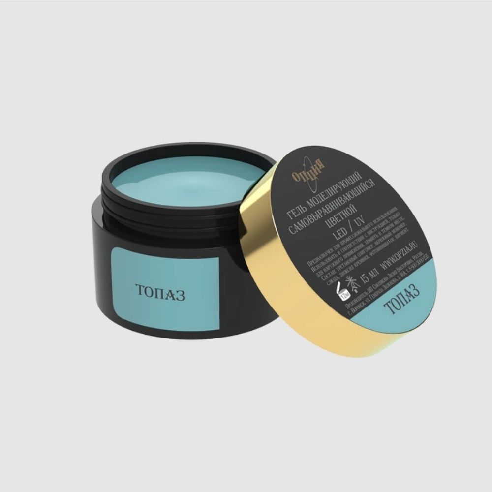 Опция Гель моделирующий цветной Топаз самовыравнивающийся, 15мл