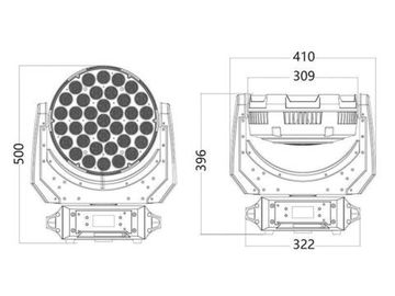 SILVER STAR SS644XCE MK4 CYAN12000XE MK4 вращающаяся голова Wash, 740Вт