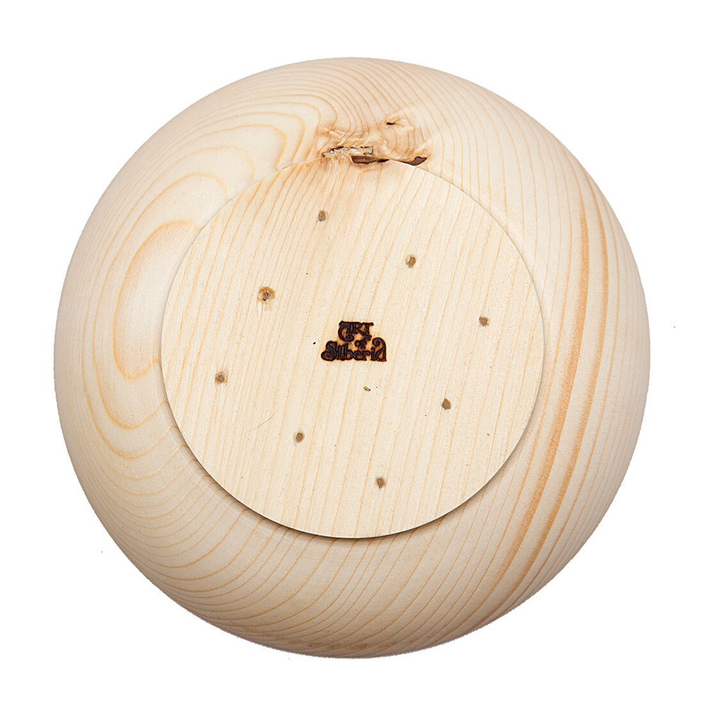 Деревянная глубокая чаша-тарелка Art of Siberia из древесины сибирская пихта 19 см. T68