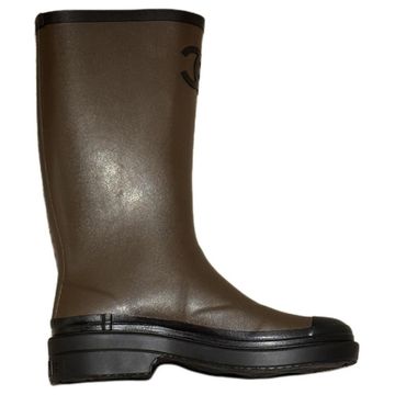 Chanel Rain Boot 'Military Green'