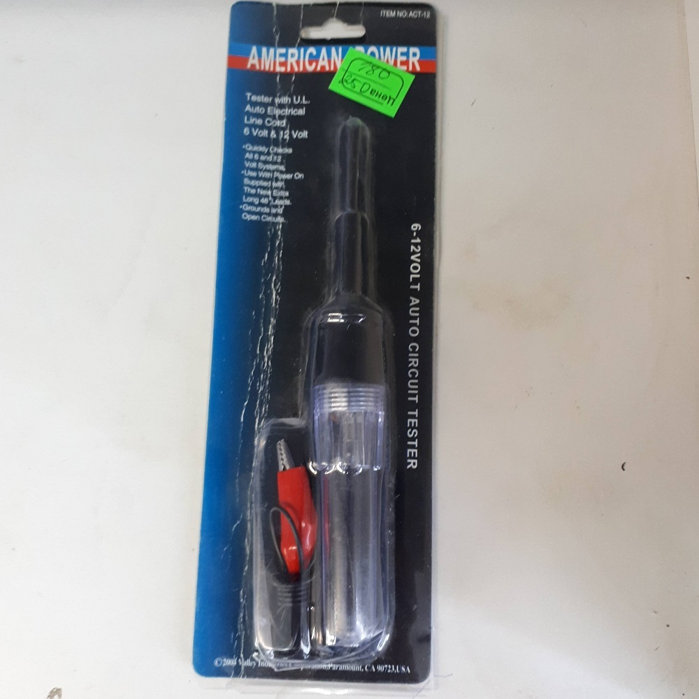 Автотестер напряжения 6-12 вольт (ITEM NO: ACT-12 American power)