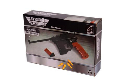 Конструктор блочный Аусини Оружие 145эл., коробка 22420