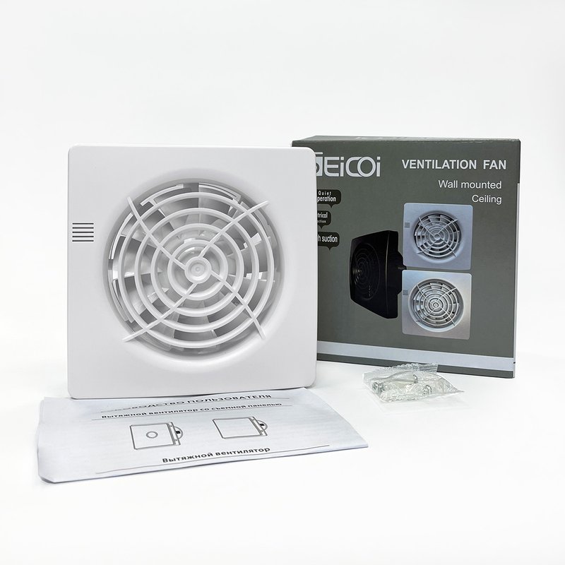 Накладной тонкий вентилятор Seicoi SMPS04-01 White