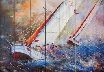 Панно из дерева Boats