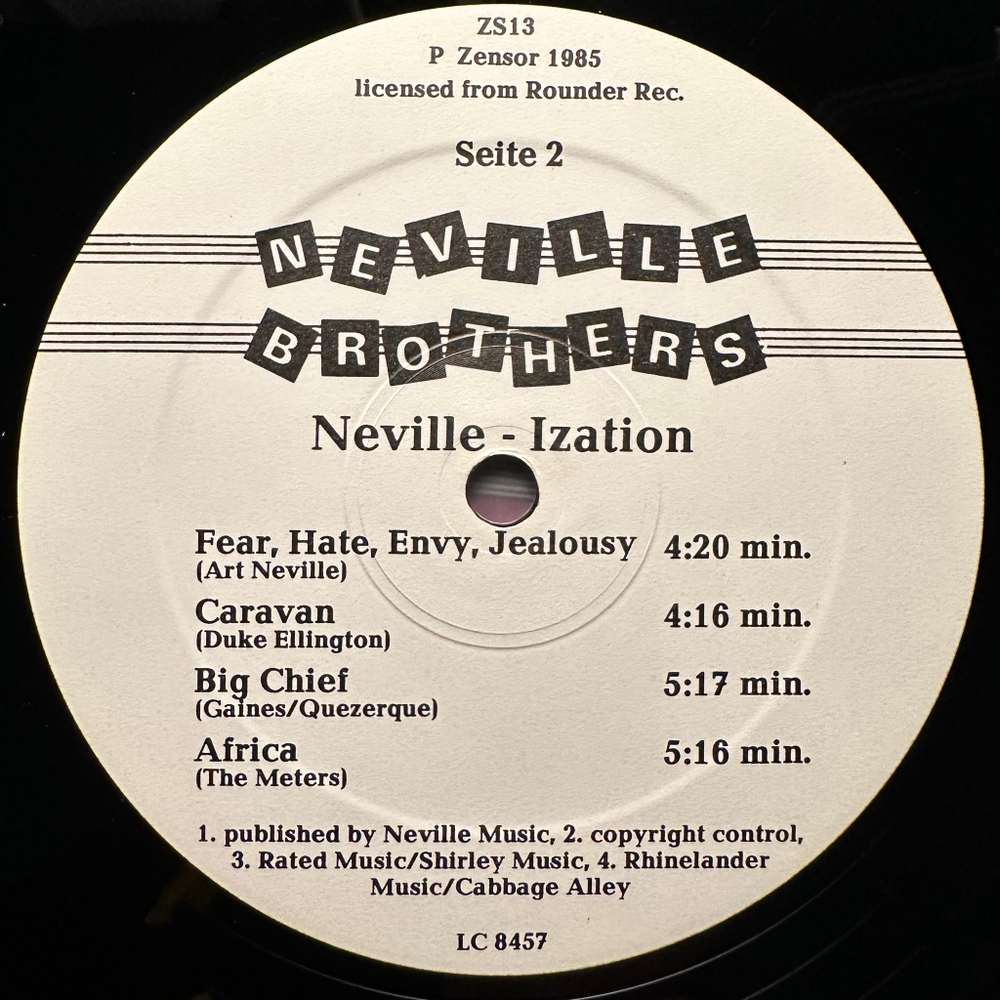 The Neville Brothers - Neville-Ization (Германия 1985г.)