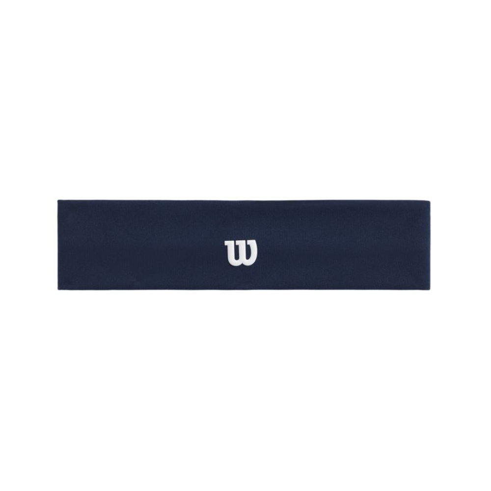 Теннисная бандана Wilson Logo Wide Headband - classic navy