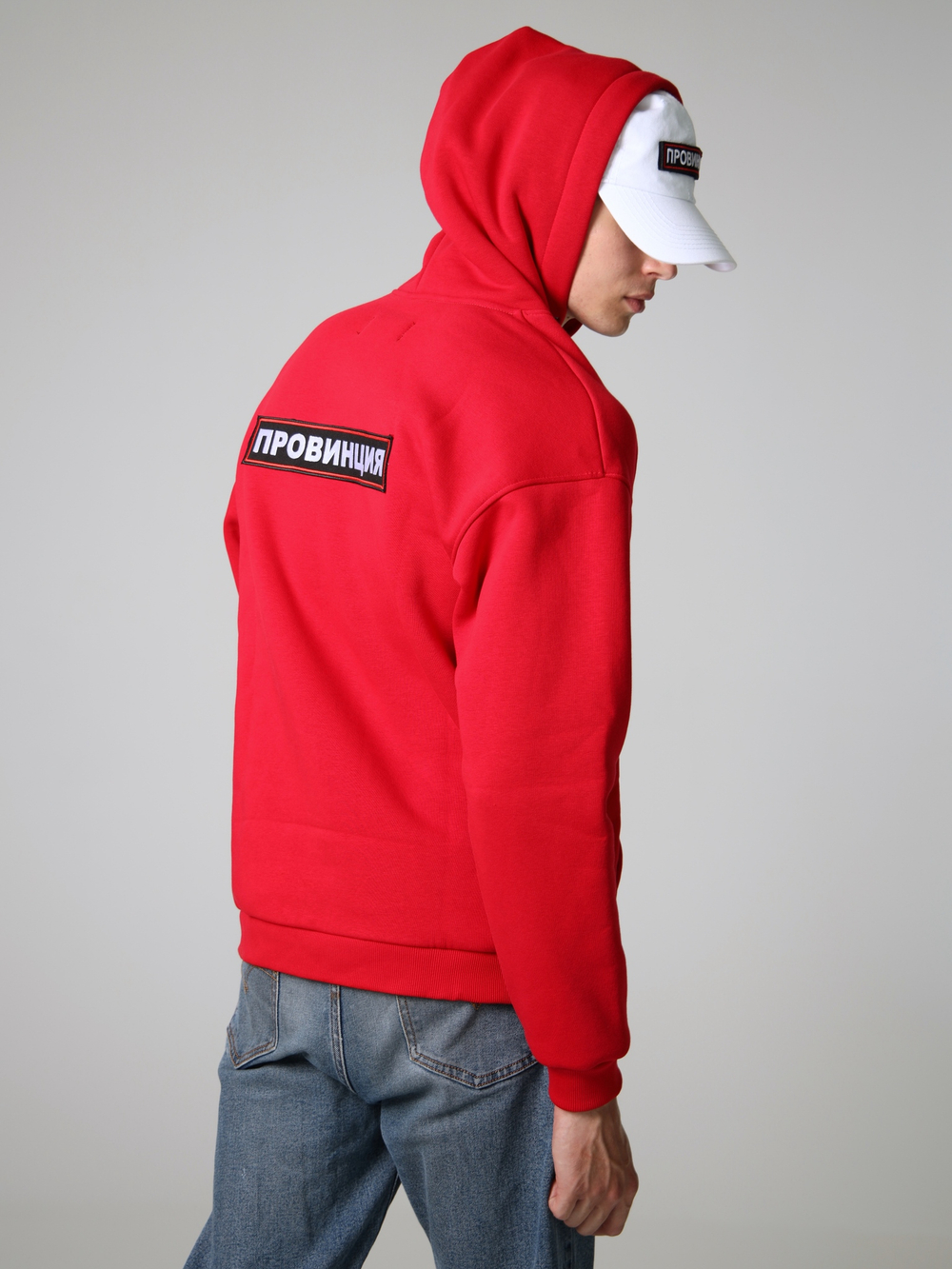 Купить худи мужское красное провинция
