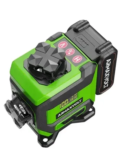 Лазерный уровень 4d 360 16 линий зеленый луч со штативом