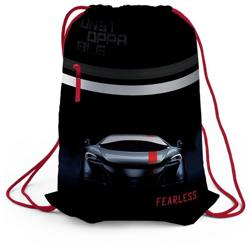 Мешок для обуви 1 отделение Berlingo "Fearless", 460*360мм, светоотражающая лента, карман на молнии