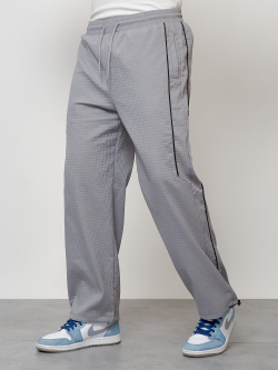 Спортивный костюм мужской модный серого цвета 15020Sr