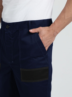 Костюм Вивантек-1 СОП К. (тк.Смесовая МВО,240) брюки, т.синий/черный/васильковый