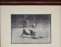 [Офорты Франциско Гойи] Антонио де Орна. Папка из кожи "La Tauromaquia" (исп. Борьба быков). Кожа