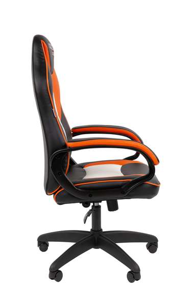 Офисное кресло Chairman Game 16 Россия экокожа черный/оранжевый/белый