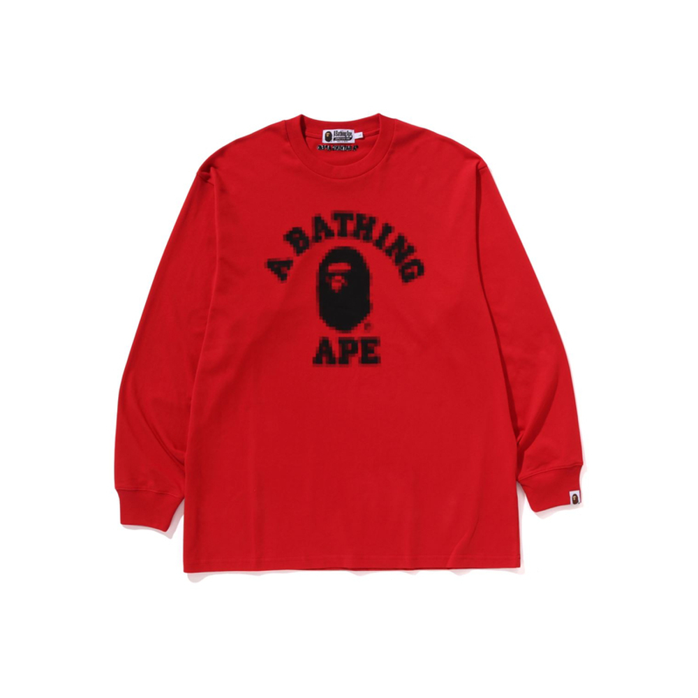 A Bathing Ape College Relaxed Fit L S Tee