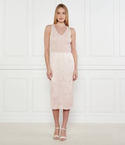 Сатиновое платье Fernani BOSS BLACK - пудро-розовый(50537736)