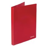 Папка на 2-х кольцах, 25мм, Brauberg Office, 500мкм, красная