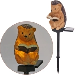 Светильник на солн.батарее «Ежик» 14*11*9 см, (свечение теплый белый)