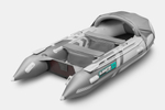 Надувная лодка GLADIATOR C370AL светло-темносерый