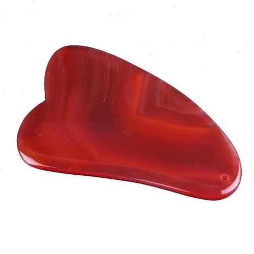 Гуаша скребок из сердолика 85*45*4 мм