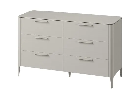 Комод Type oak 6 ящиков ширина 170 см (серо-бежевый)