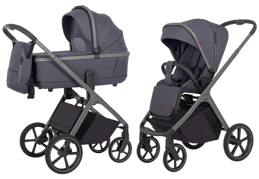 Коляска Carrello Vector CRL-6550 и автокресло Cybex Cloud G i-Size Ocean Blue Plus 3 в 1 Landscape Grey
