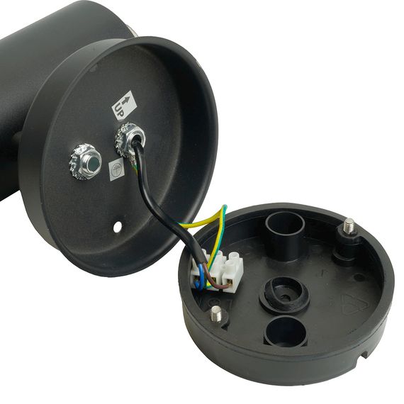 Светильник садово-парковый Feron DH046-B, Техно на стену, 18W E27 230V, черный 51526