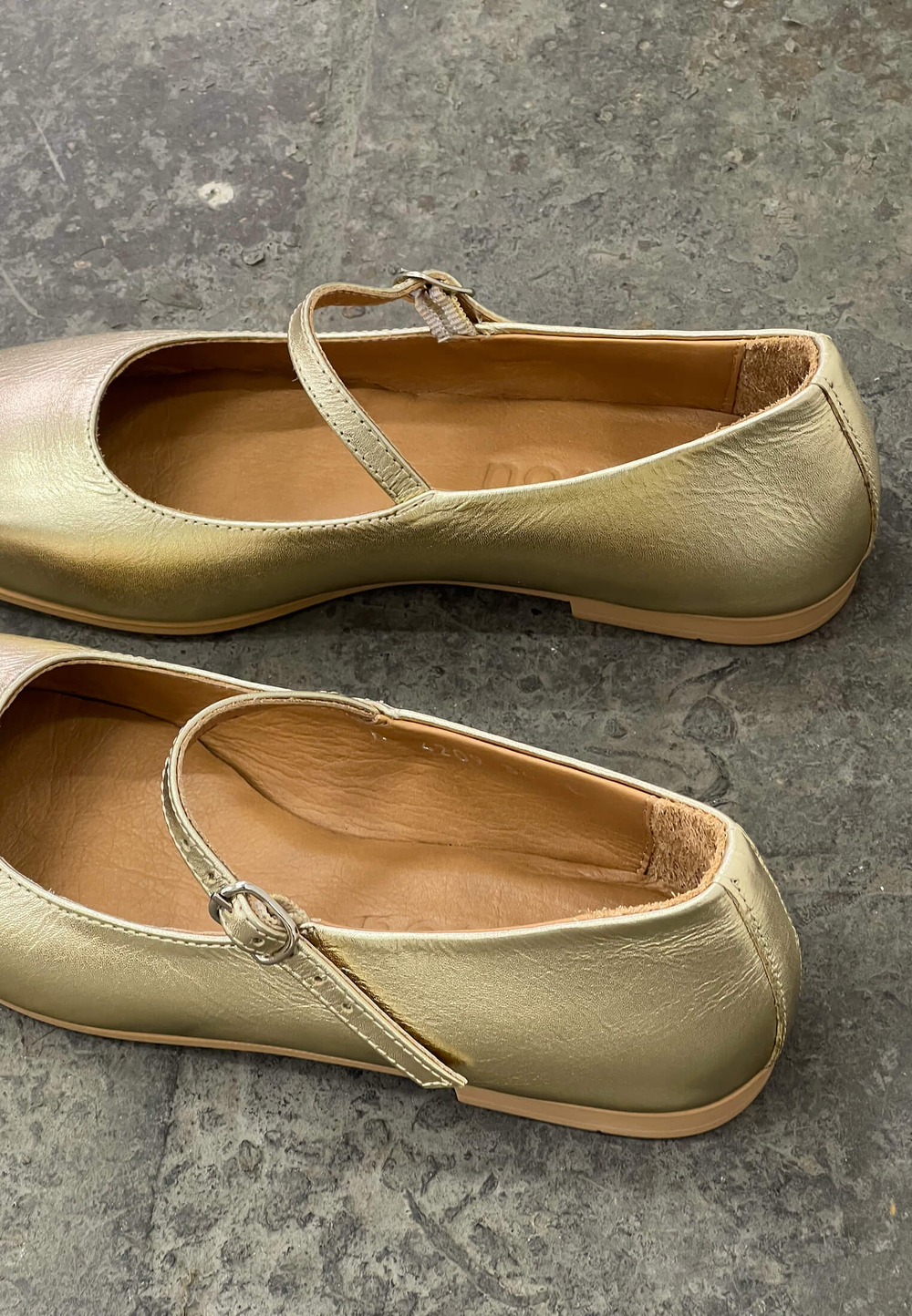 Туфли // Mary Jane // Gold