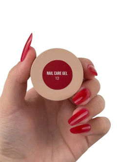 Lovia Cure Nail Care Gel 12 - Гель моделирующий винно-красный