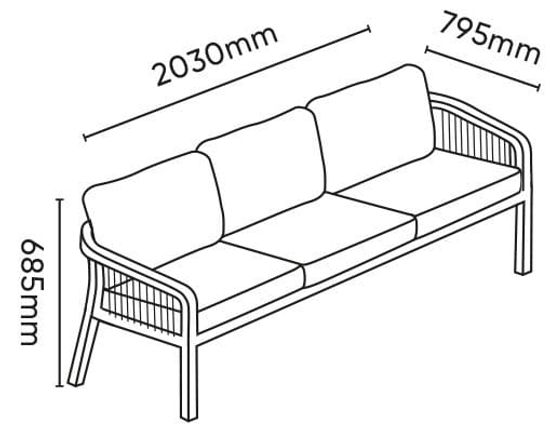 Комплект уличной деревянной мебели Ravona KD