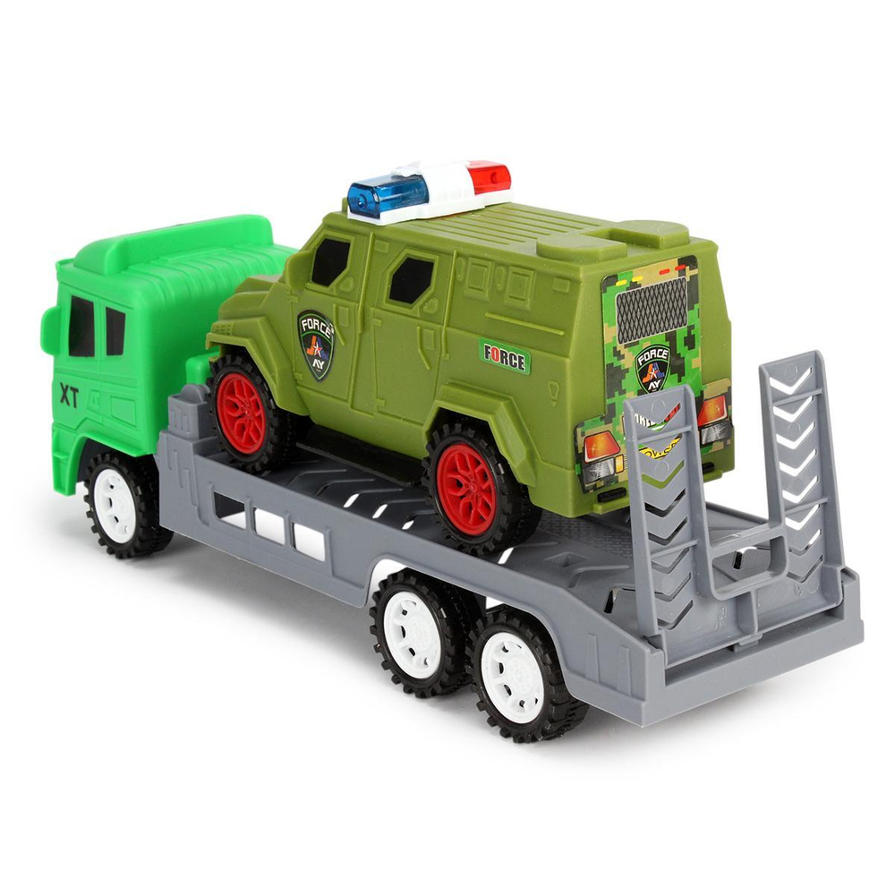 Автовоз ин. 27см +машина, ПК XT714-40