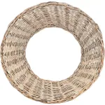 Корзина под елку (белая плетеная)