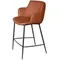Полубарный стул Sofia, терракотовая экокожа Soft-Touch