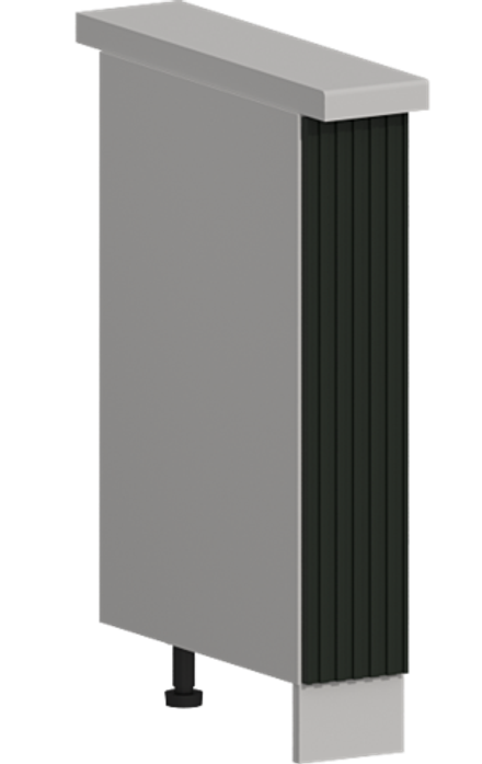 Кухня Модуль ШНБ 150 Белый / Насыщенно-зеленый