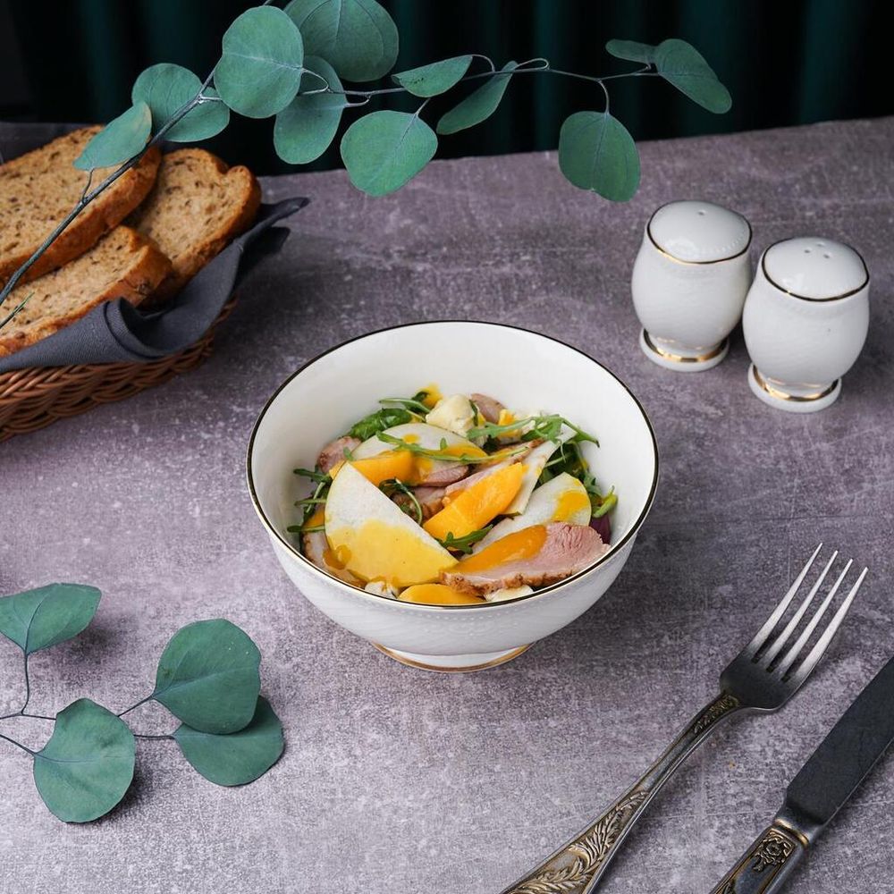 Салатник 600 мл d 15 см h7,1 см Gold Aristocrat Noble [6]