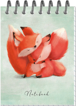 Блокнот "Милашки-обнимашки" А7 40л, на металлическом гребне