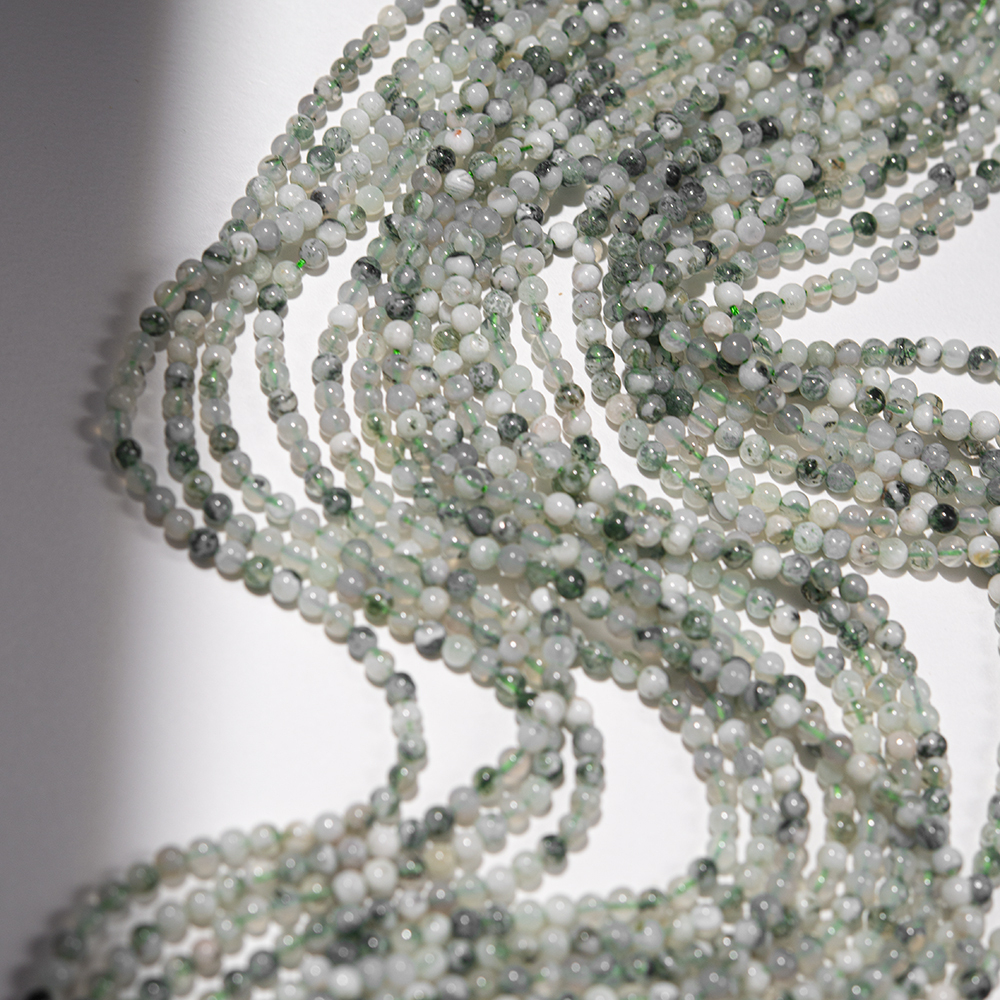 Моховой агат натуральный, шар 3,3мм