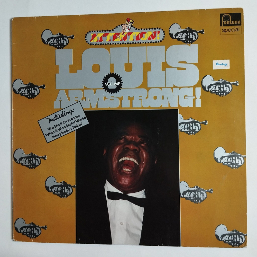 Винтажная виниловая пластинка LP Louis Armstrong Attention Louis Armstrong Vol.2 (Germany 1980)