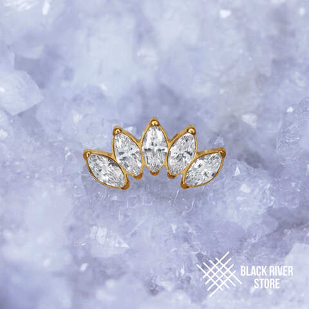 5K Marquise v.3 Crystal PVD Yellow