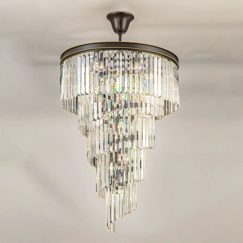 Citilux Мартин CL332171 Люстра хрустальная подвесная Прозрачная