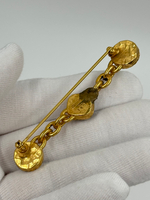 Брошь Chanel с вставкми Gripoix