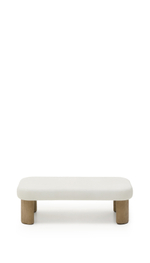 Журнальный столик Labra из цемента и акации 140 x 70 см