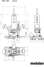 Фрезер сетевой METABO OFE 738 600738000