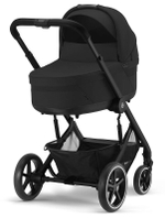 Детская коляска Cybex Balios S Lux BLK Aton B2 i-Size 3 в 1 Moon Black с дождевиком/Volcano Black
