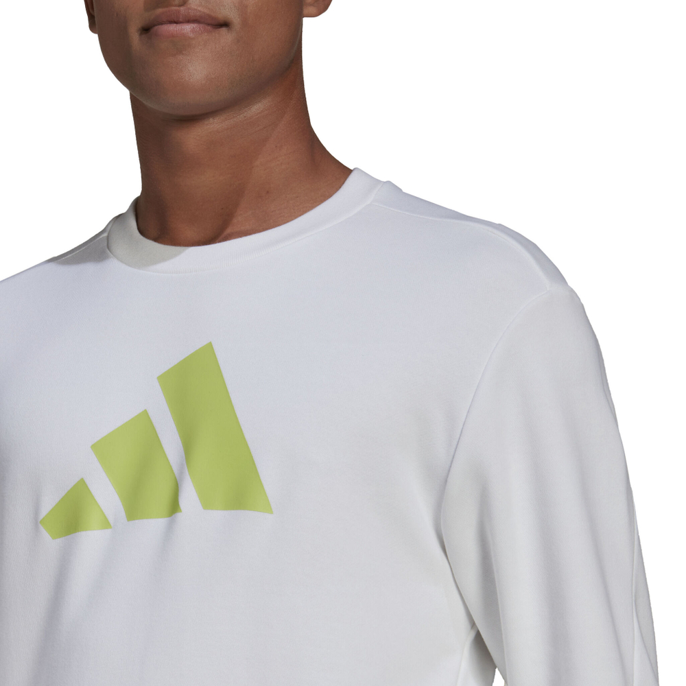 Мужская кофта теннисная adidas Future Icon 3BAR Crew Sweatshirt Men - White, Green