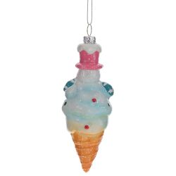 GAEM Украшение новогоднее "Снеговик-мороженое", L5,5 W5 H15,5 см, 3в.