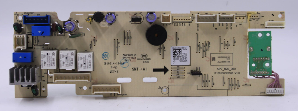 Модуль управления (17138100020991) стиральной машины Novex WM8N14CV1W